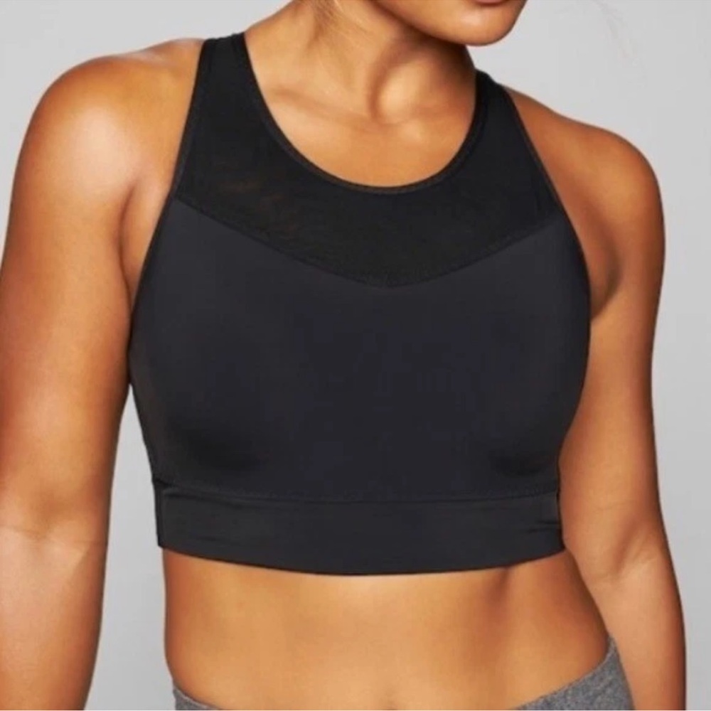 ATHLETA Gigi Padded Black Sports Bra Size Medium
